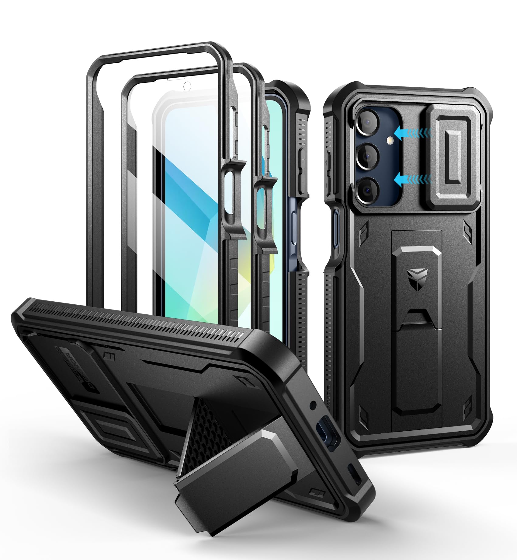 Foto 2 pulgar | Funda De Teléfono Dexnor Para Samsung Galaxy A16 5g Con Protector De Pantalla - Venta Internacional.