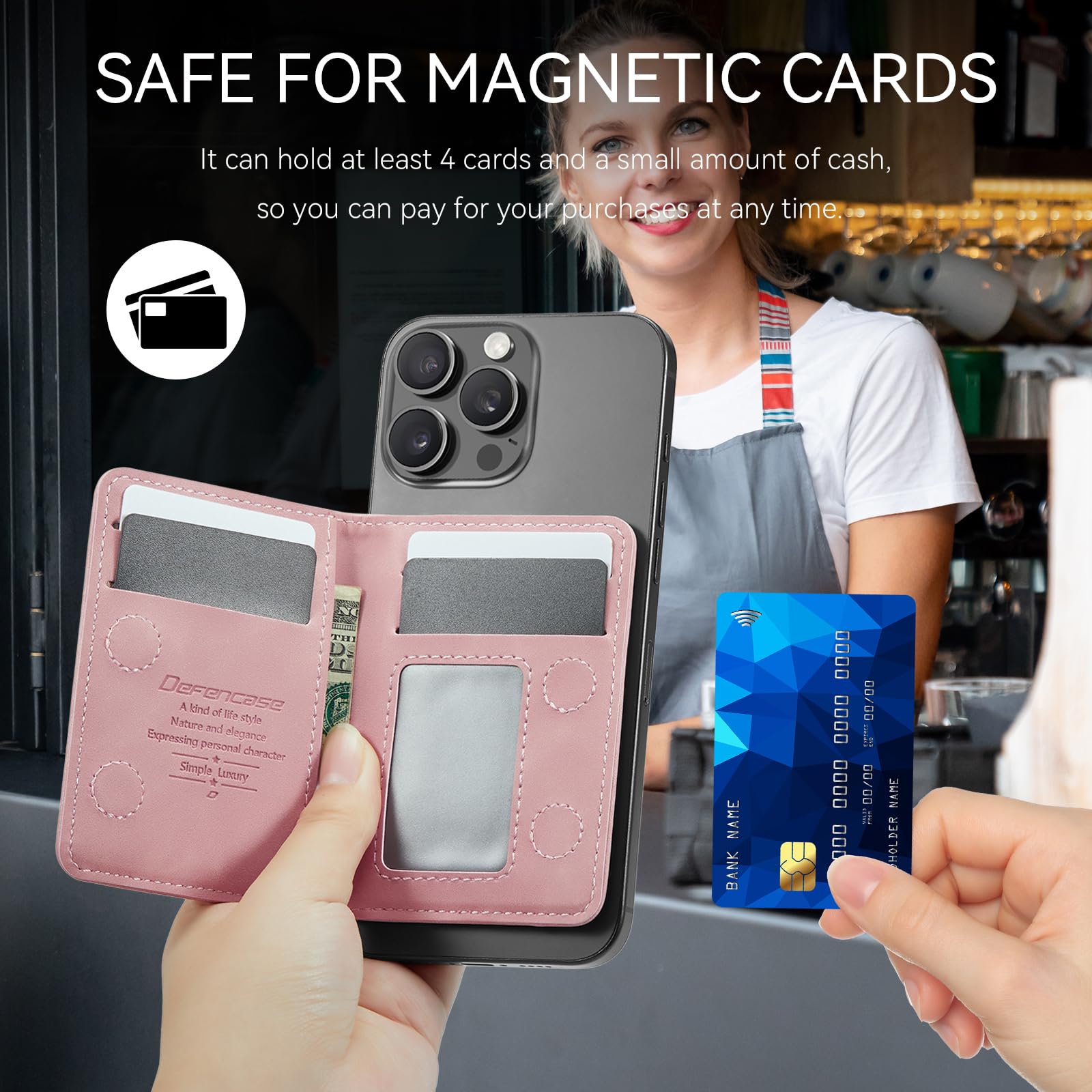 Foto 5 | Tarjetero Magnético Magsafe Wallet Con Bloqueo Rfid Defense - Venta Internacional.