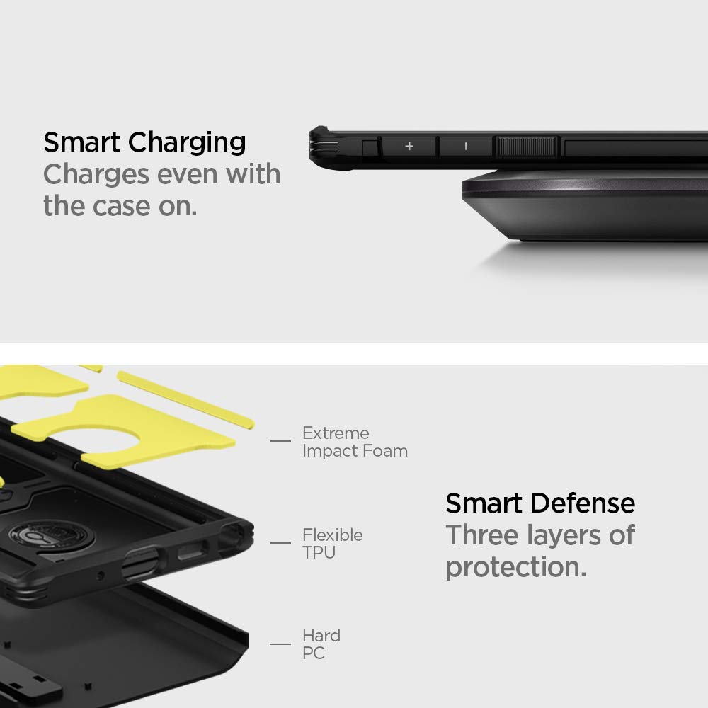 Foto 4 pulgar | Funda De Teléfono Spigen Tough Armor Para Samsung Galaxy Note 10 Plus - Venta Internacional.