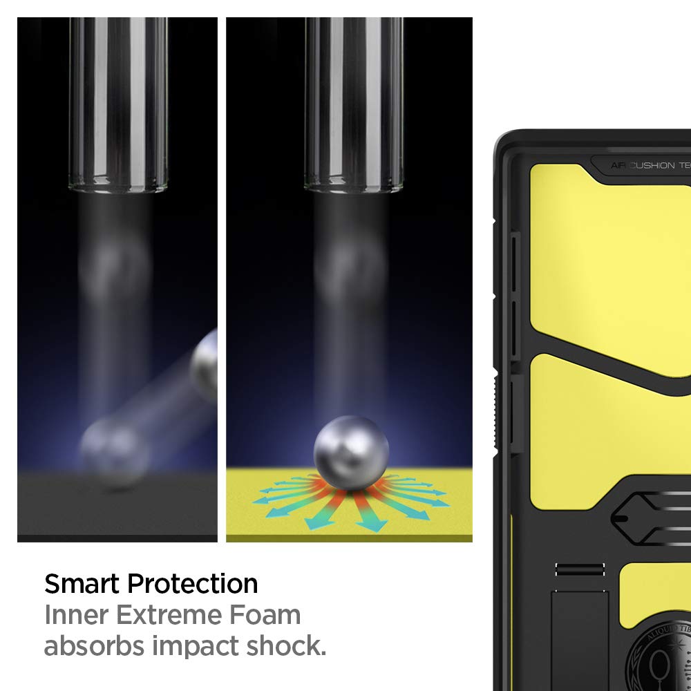 Foto 5 pulgar | Funda De Teléfono Spigen Tough Armor Para Samsung Galaxy Note 10 Plus - Venta Internacional.