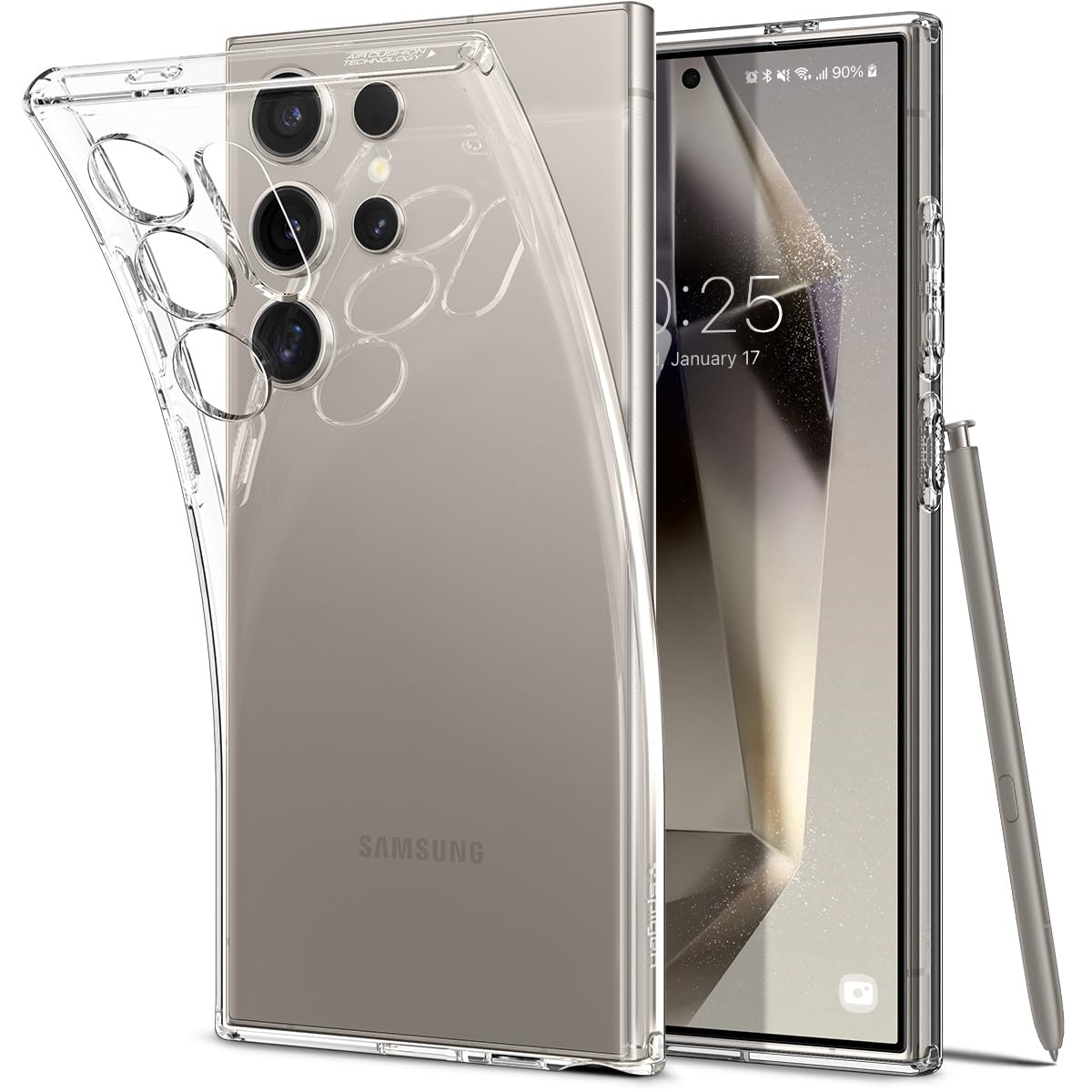 Foto 2 pulgar | Funda Spigen Liquid Crystal Para Galaxy S24 Ultra Con Protección - Venta Internacional.