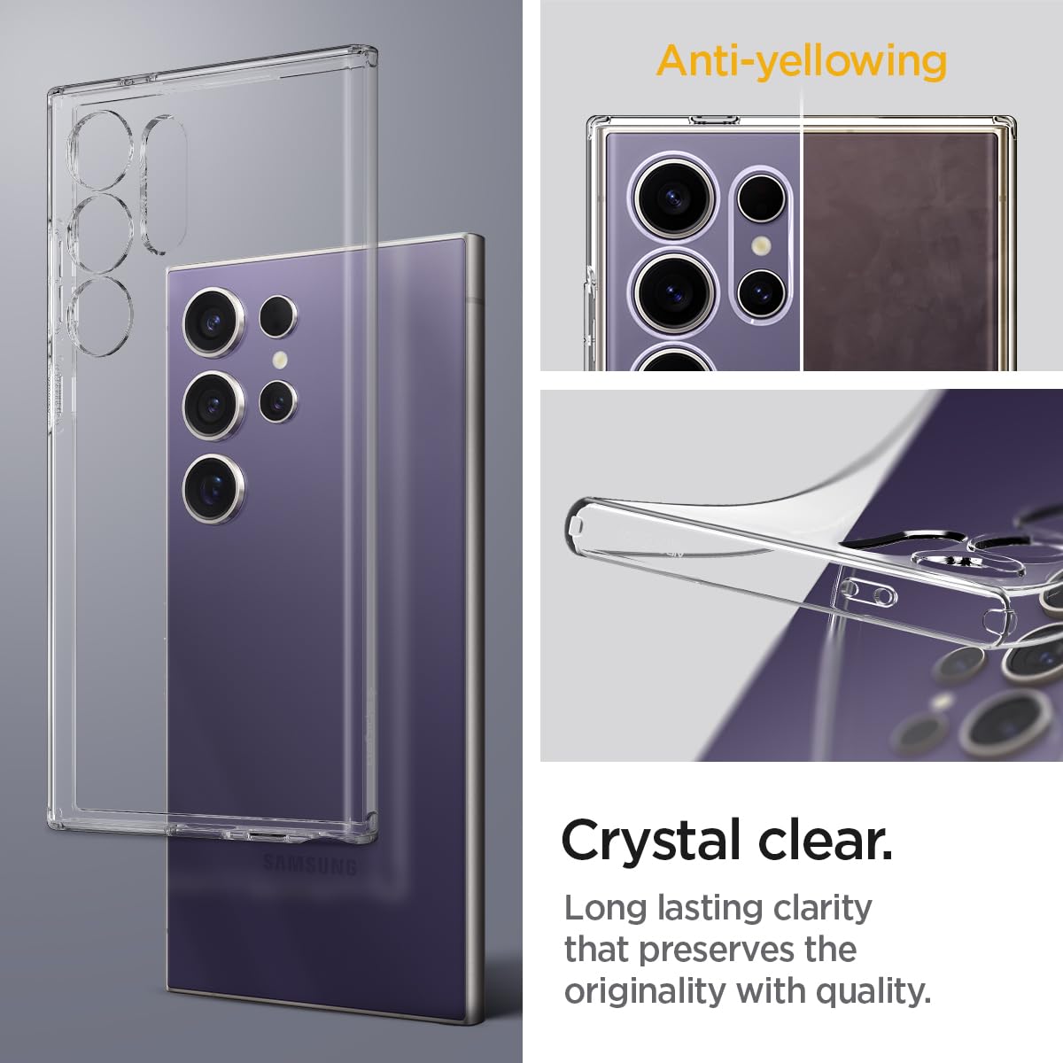 Foto 5 pulgar | Funda Spigen Liquid Crystal Para Galaxy S24 Ultra Con Protección - Venta Internacional.
