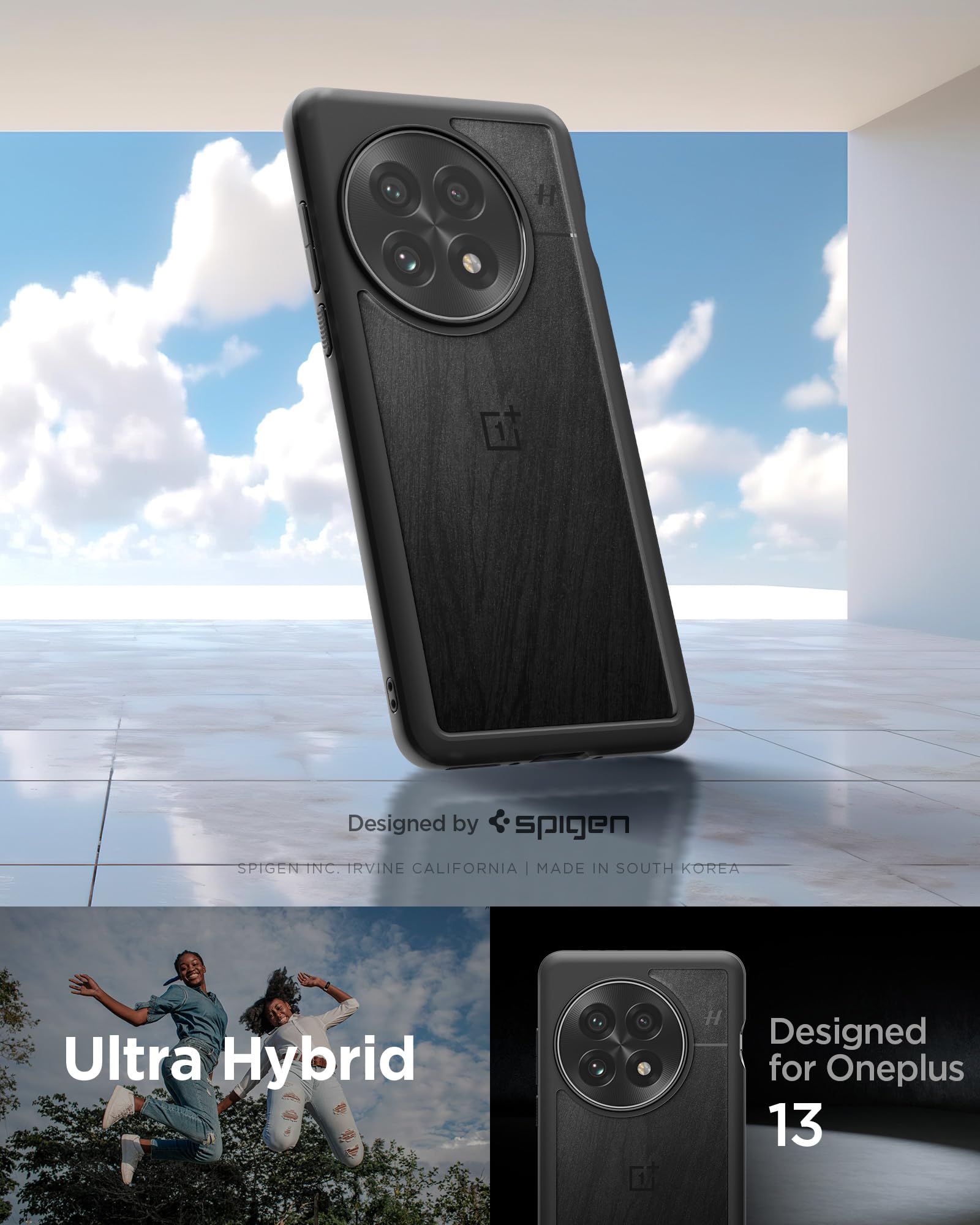 Foto 2 | Funda Spigen Ultra Hybrid Para Oneplus 13 (2025), Color Negro Mate - Venta Internacional.