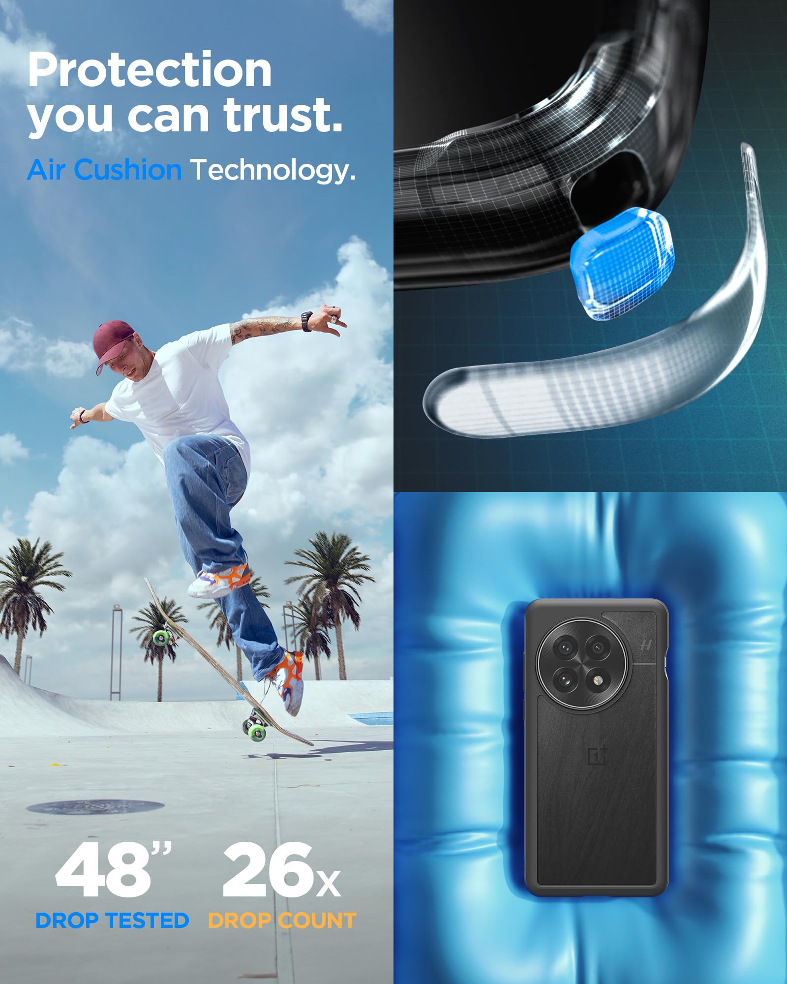 Foto 4 | Funda Spigen Ultra Hybrid Para Oneplus 13 (2025), Color Negro Mate - Venta Internacional.