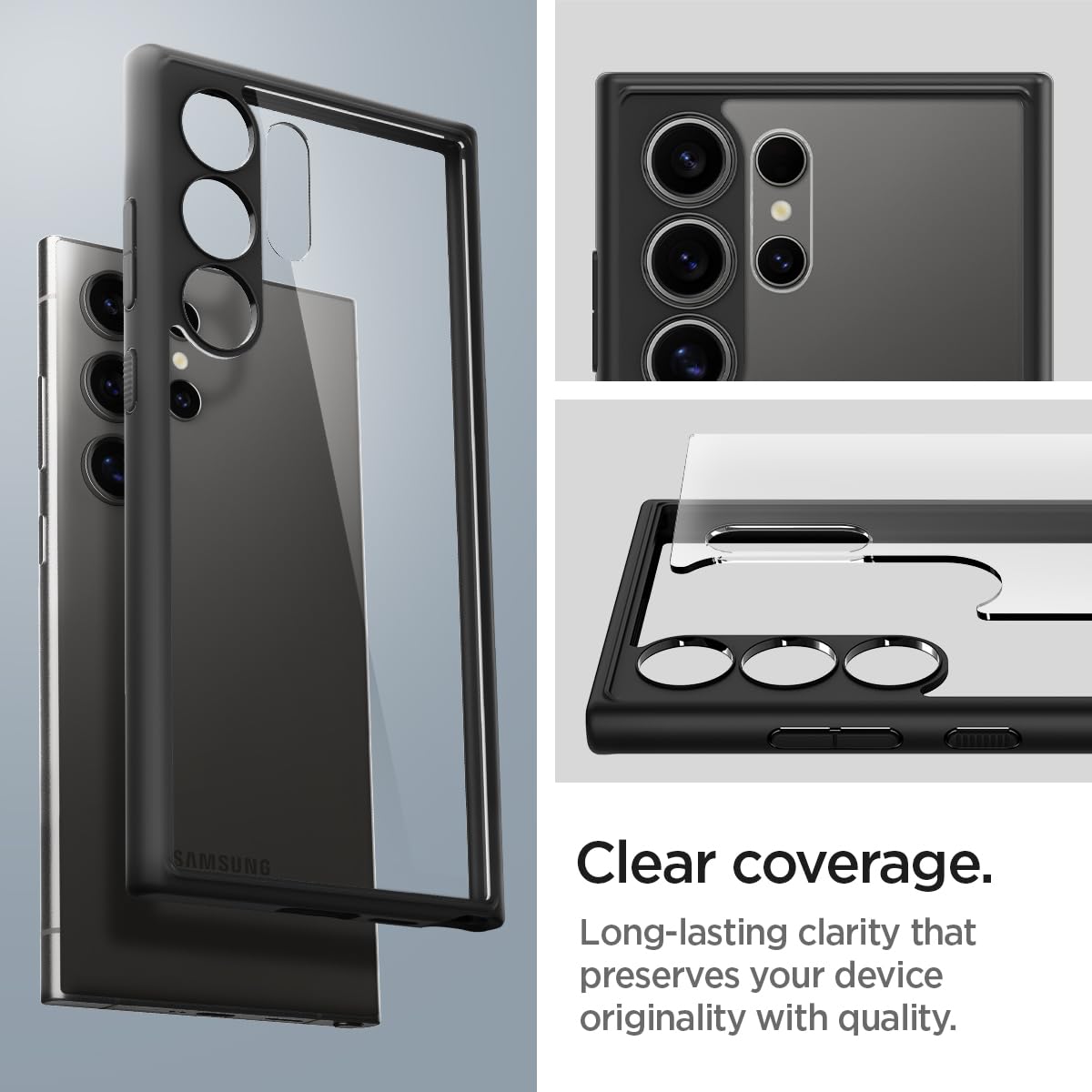 Foto 5 pulgar | Funda Spigen Ultra Hybrid Para Galaxy S24, Color Negro Mate - Venta Internacional.