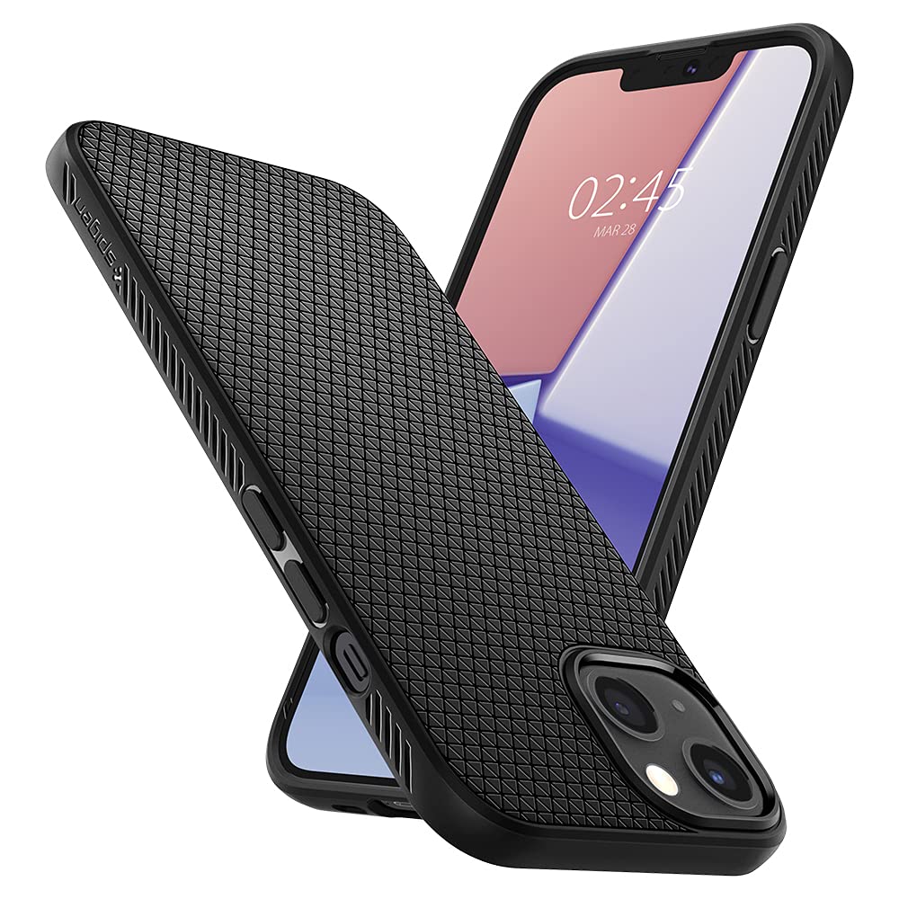 Foto 4 | Funda Spigen Liquid Air Para Iphone 13 (2021) - Negro Mate - Venta Internacional.