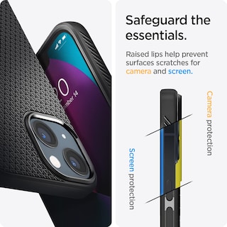 Foto 6 | Funda Spigen Liquid Air Para Iphone 13 (2021) - Negro Mate - Venta Internacional.