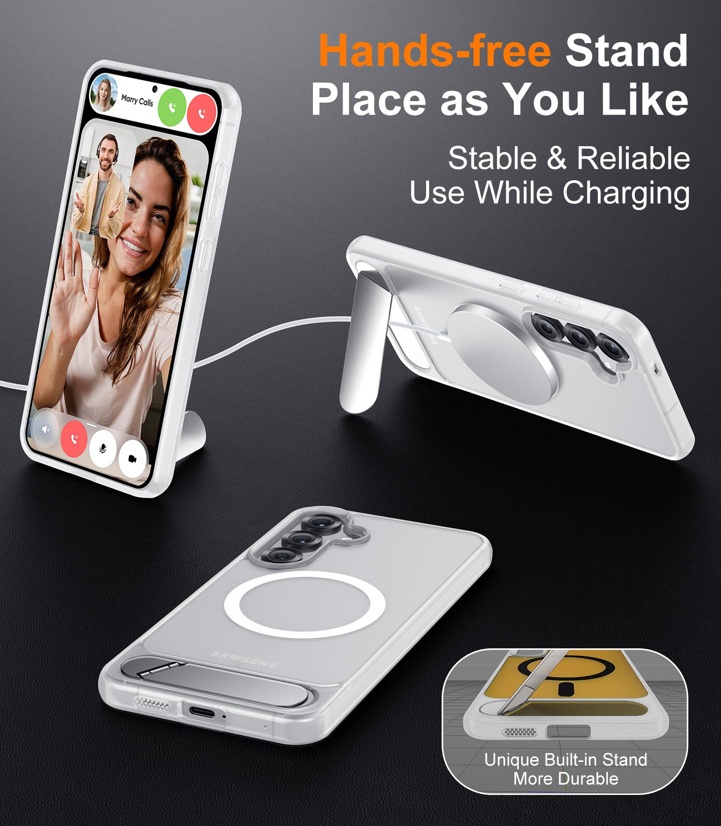 Foto 4 pulgar | Funda De Teléfono Temdan Magnetic Para Samsung Galaxy S25 6.2 2025 - Venta Internacional.