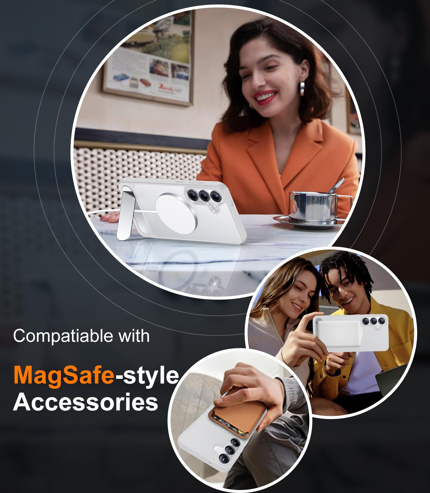 Foto 6 pulgar | Funda De Teléfono Temdan Magnetic Para Samsung Galaxy S25 6.2 2025 - Venta Internacional.