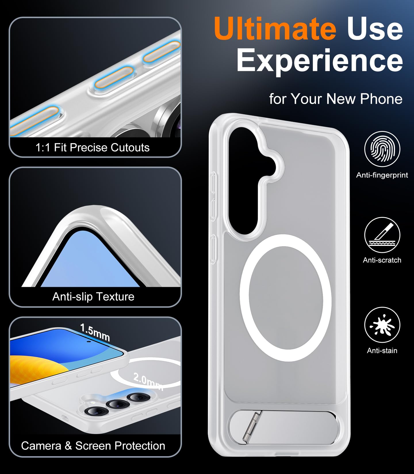 Foto 7 pulgar | Funda De Teléfono Temdan Magnetic Para Samsung Galaxy S25 6.2 2025 - Venta Internacional.