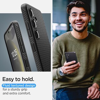 Foto 4 | Funda Spigen Liquid Air Para El Galaxy S24 Plus (2024), Color Negro - Venta Internacional.