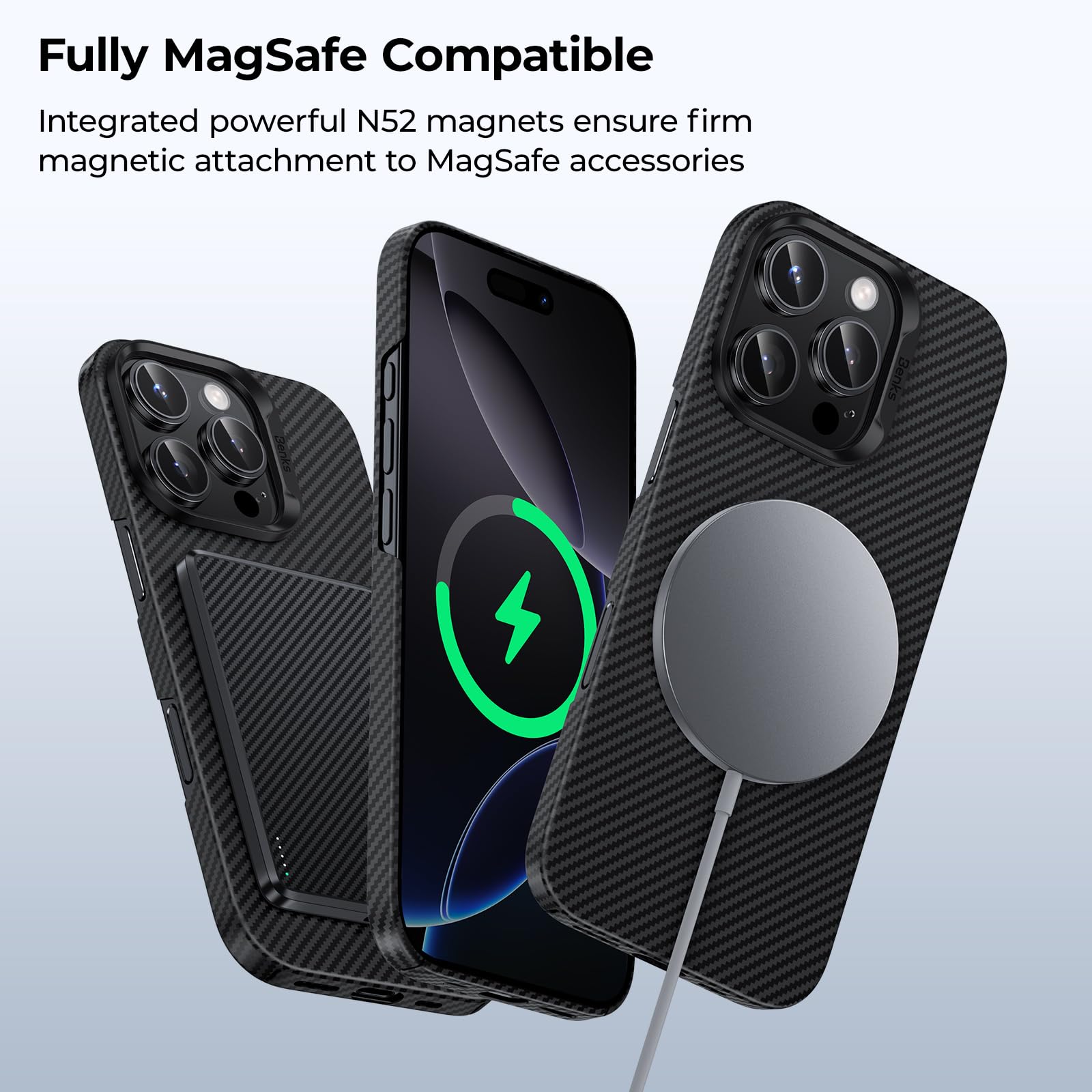 Foto 5 pulgar | Funda Benks Armorair 600d Para Iphone 16 Pro Max Con Magsafe - Venta Internacional.