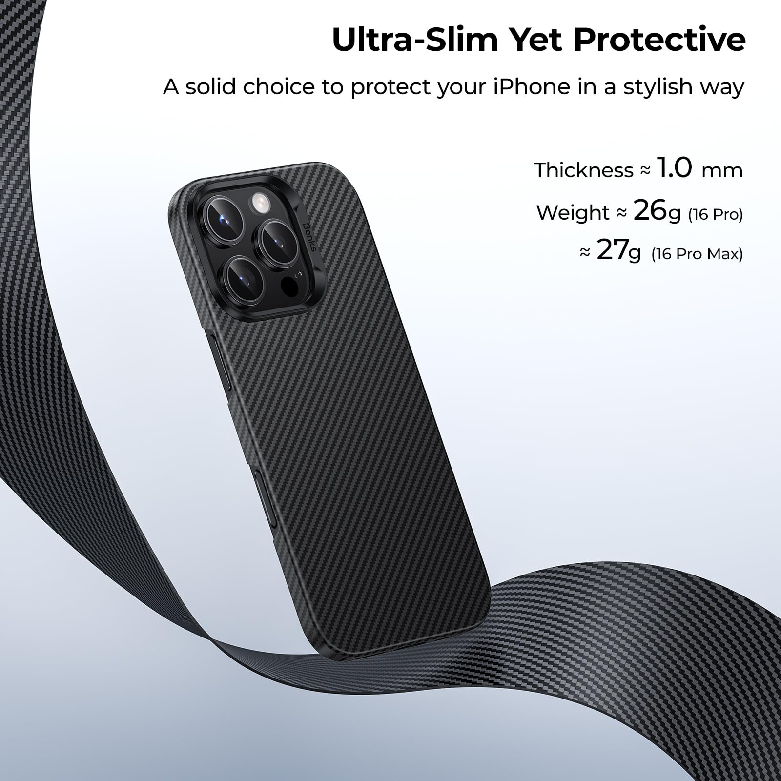 Foto 7 pulgar | Funda Benks Armorair 600d Para Iphone 16 Pro Max Con Magsafe - Venta Internacional.
