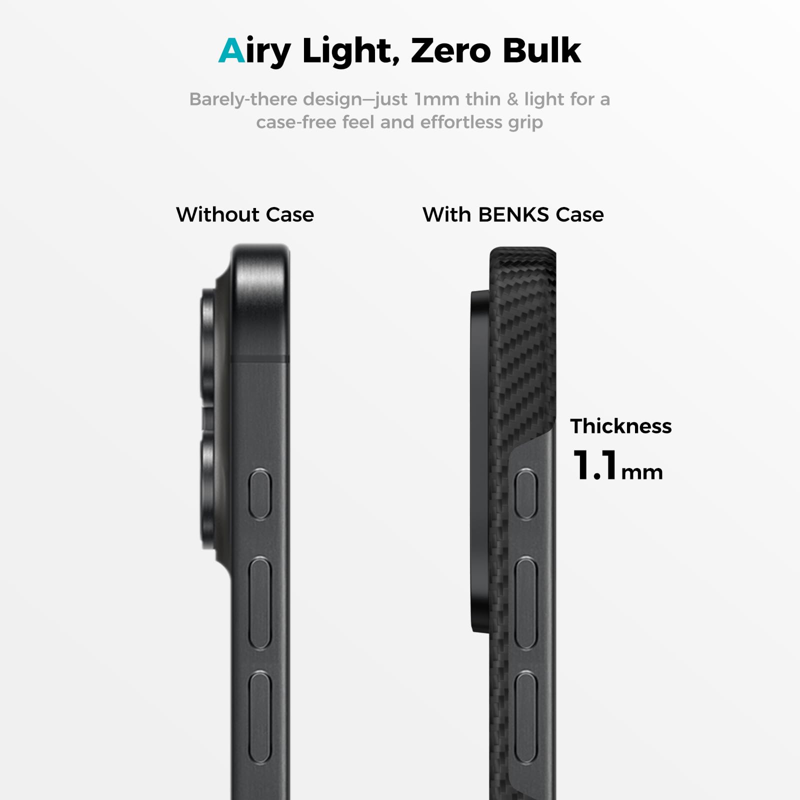 Foto 3 pulgar | Funda Benks Armorair 600d Para Iphone 16 Plus Con Magsafe - Venta Internacional.