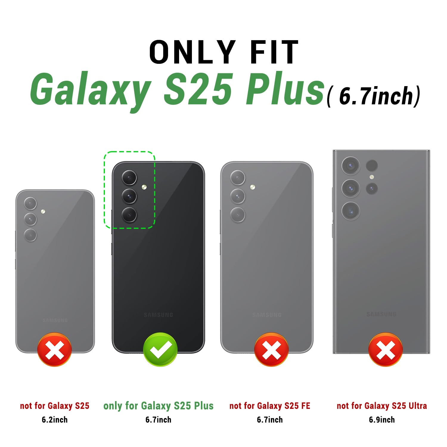 Foto 3 pulgar | Funda Tipo Cartera Suanpot Compatible Con Samsung Galaxy S25 Plus - Venta Internacional.
