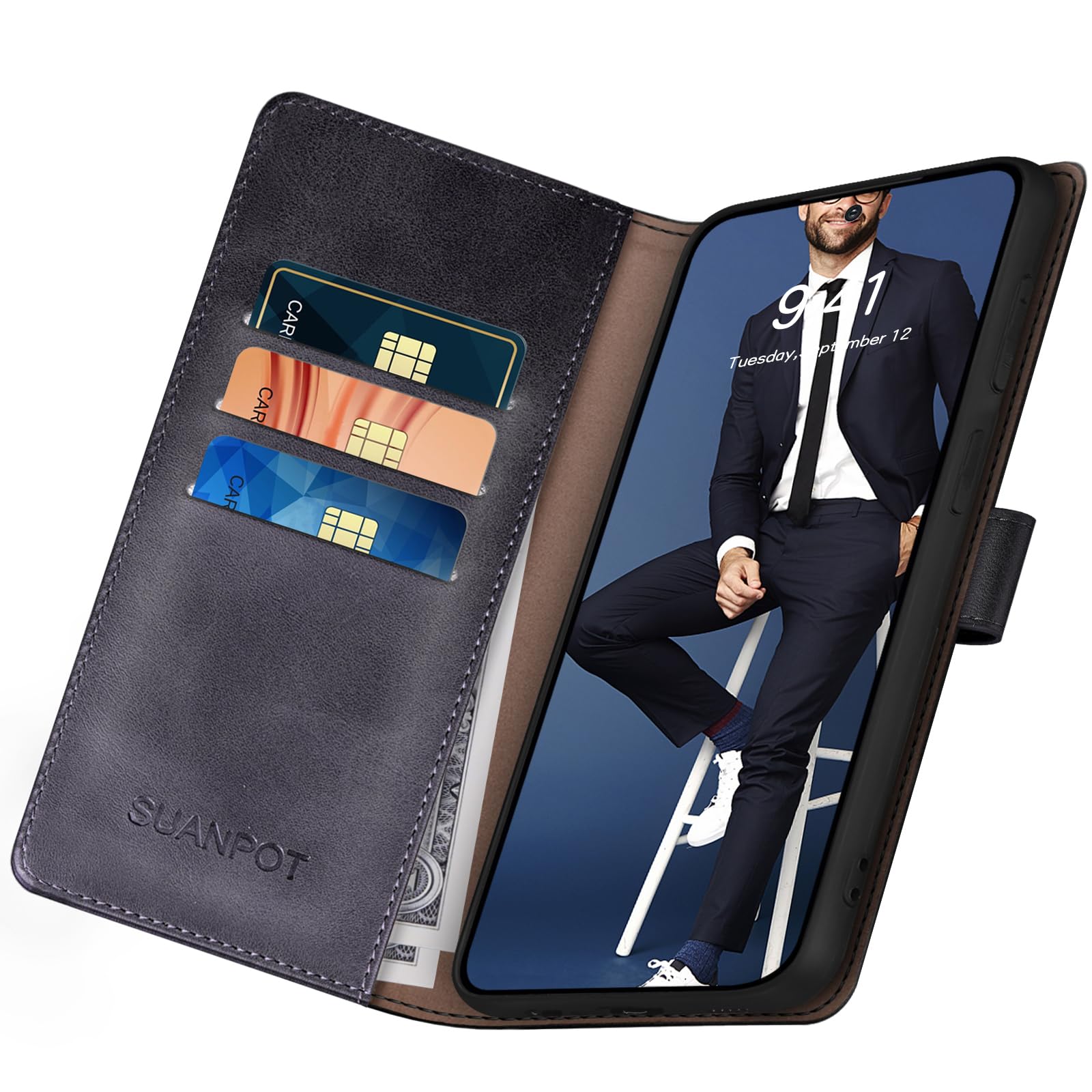 Foto 6 pulgar | Funda Tipo Cartera Suanpot Compatible Con Samsung Galaxy S25 Plus - Venta Internacional.