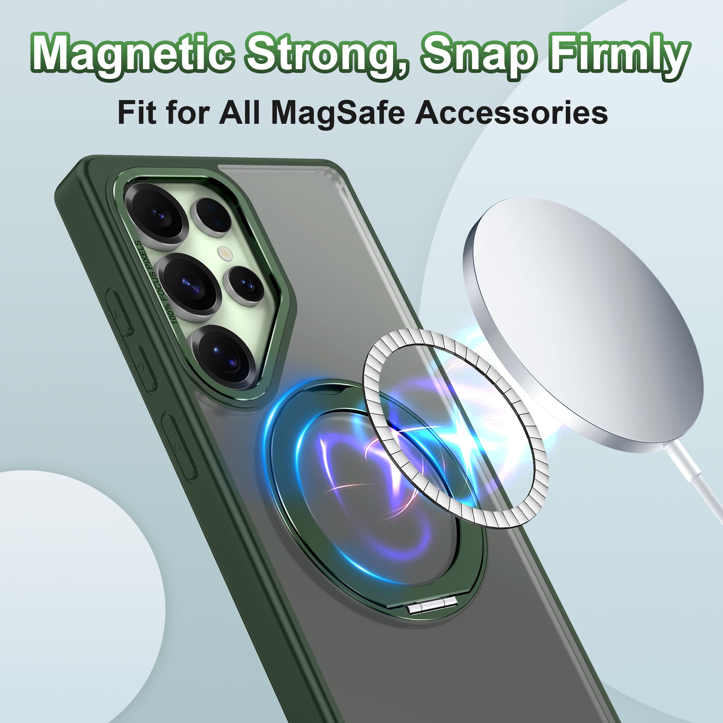 Foto 5 pulgar | Funda Para Teléfono Rancase Compatible Con Galaxy S25 Ultra Con Soporte - Venta Internacional.