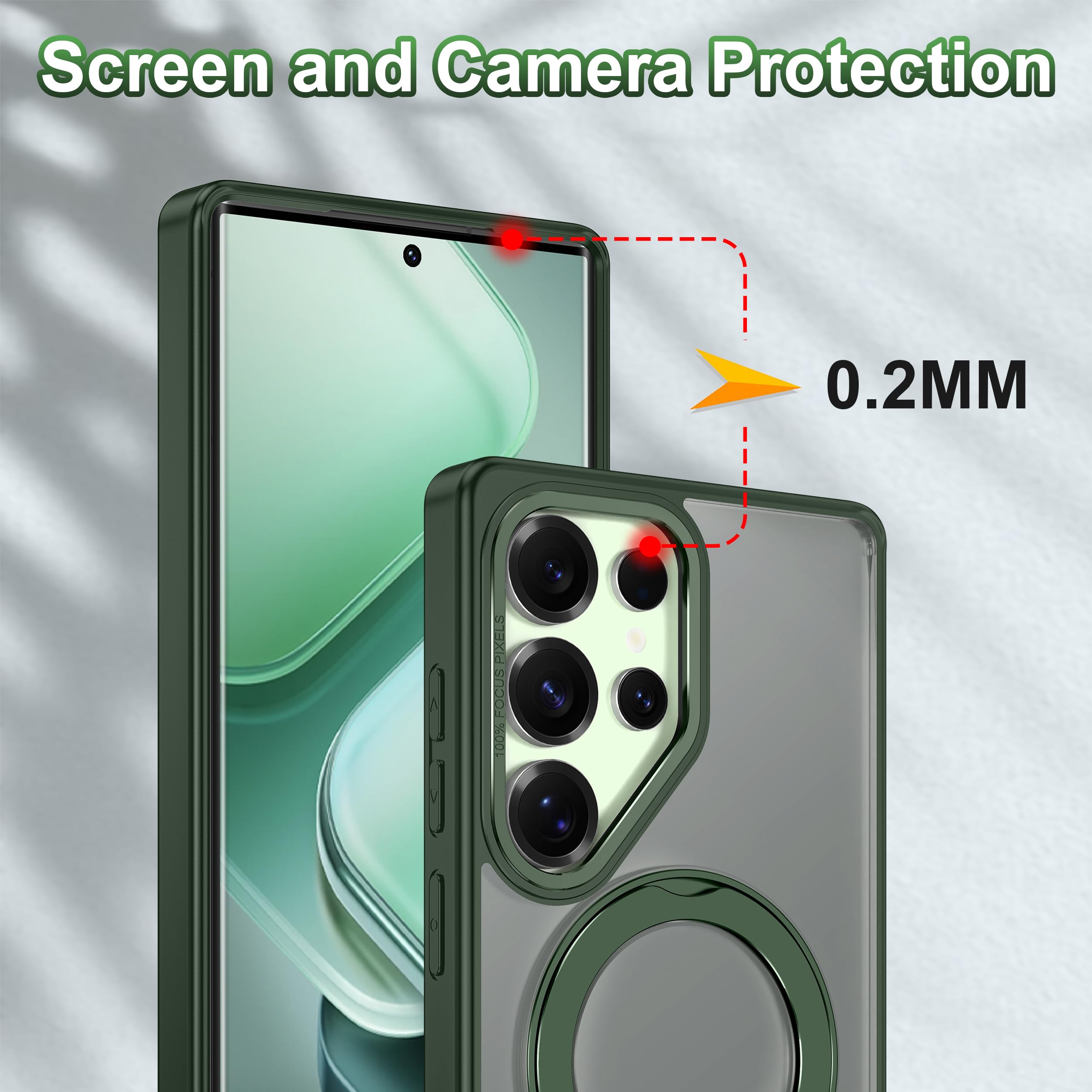 Foto 8 pulgar | Funda Para Teléfono Rancase Compatible Con Galaxy S25 Ultra Con Soporte - Venta Internacional.