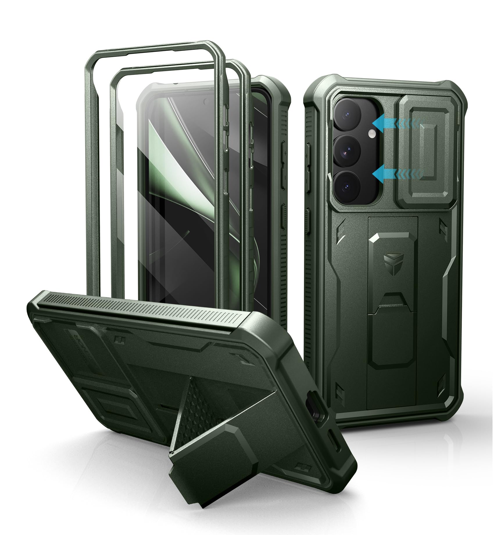 Foto 2 pulgar | Funda Dexnor Para Samsung Galaxy S25 Plus Con Funda De Cámara Army - Venta Internacional.