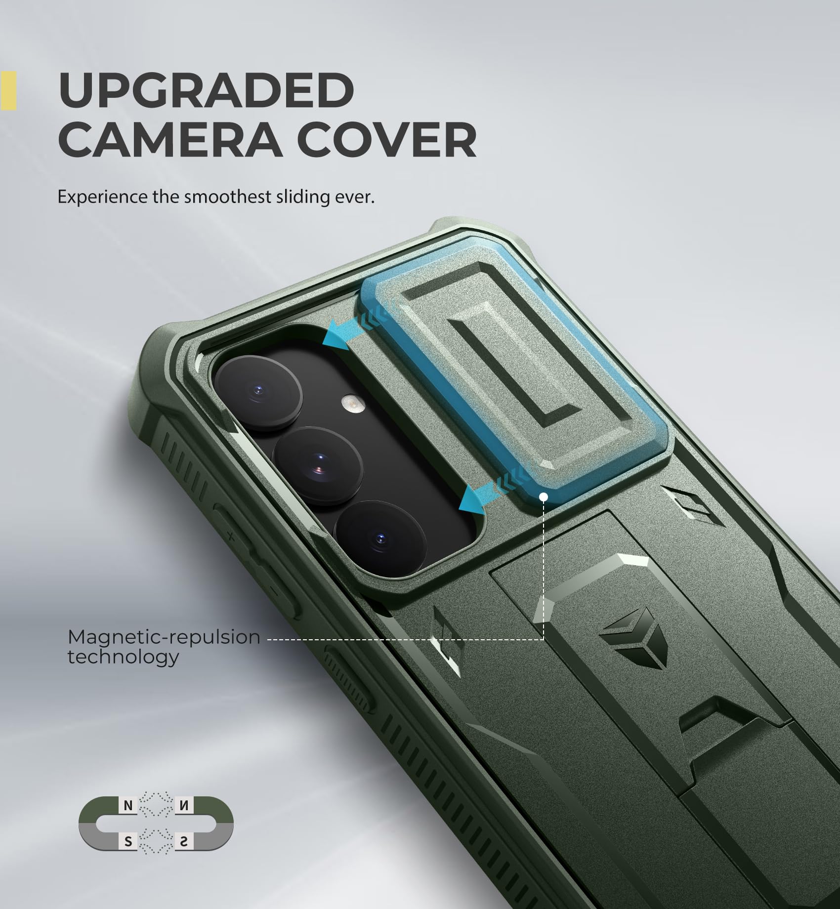 Foto 4 pulgar | Funda Dexnor Para Samsung Galaxy S25 Plus Con Funda De Cámara Army - Venta Internacional.