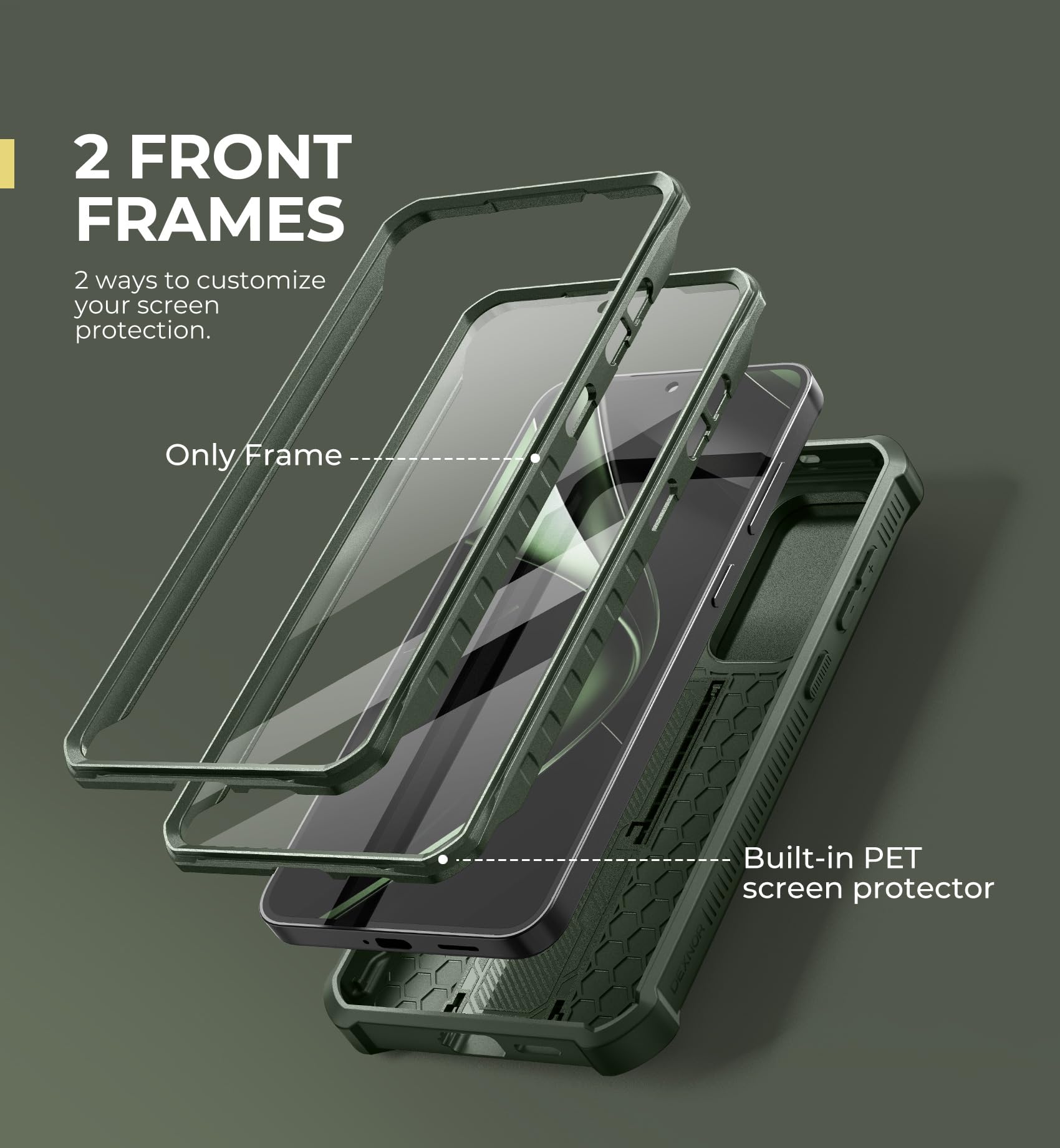 Foto 6 pulgar | Funda Dexnor Para Samsung Galaxy S25 Plus Con Funda De Cámara Army - Venta Internacional.
