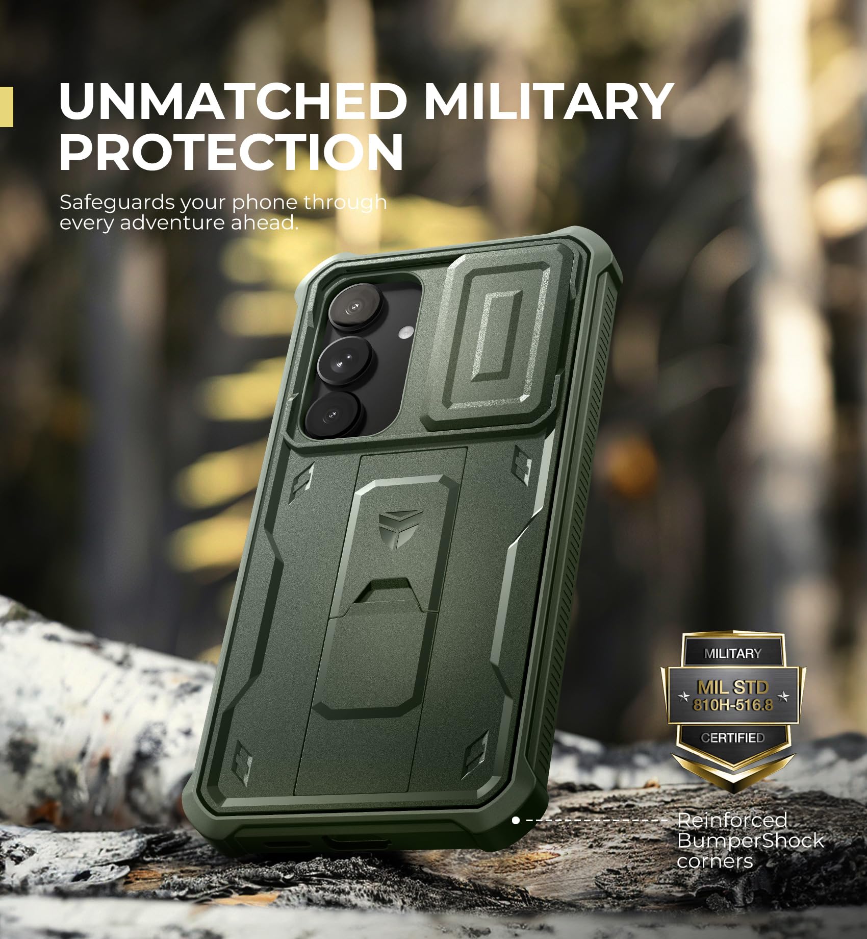 Foto 7 pulgar | Funda Dexnor Para Samsung Galaxy S25 Plus Con Funda De Cámara Army - Venta Internacional.