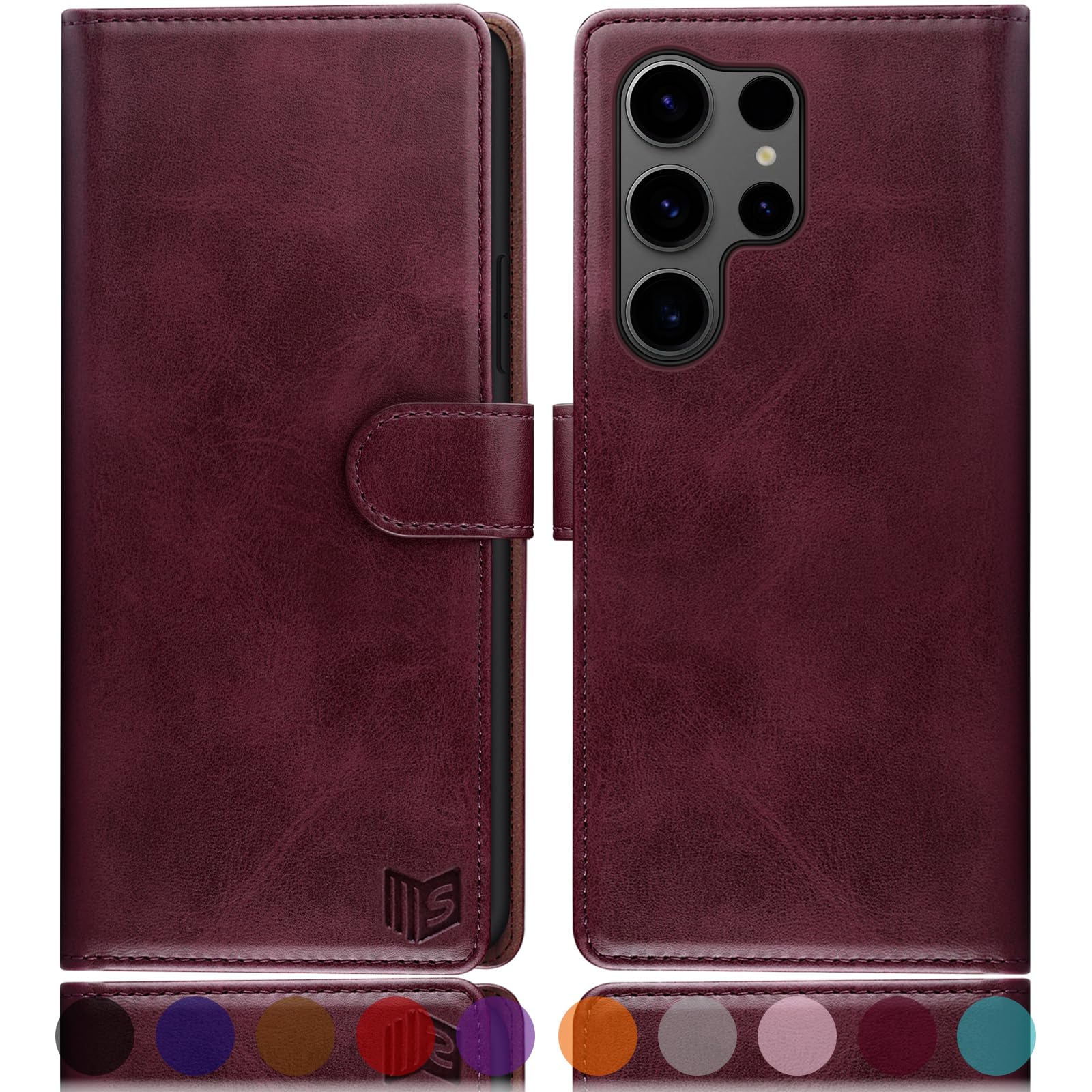 Funda Tipo Cartera Suanpot para Samsung Galaxy S25 Ultra - Venta Internacional