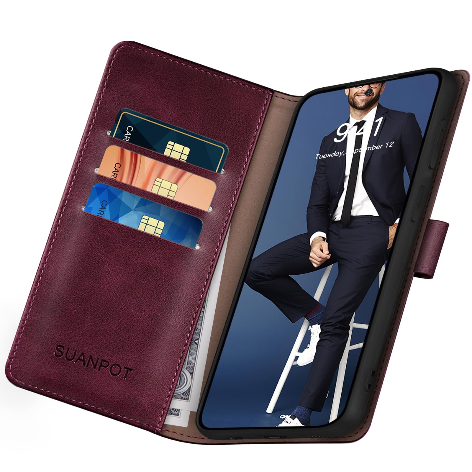 Foto 6 pulgar | Funda Tipo Cartera Suanpot para Samsung Galaxy S25 Ultra - Venta Internacional