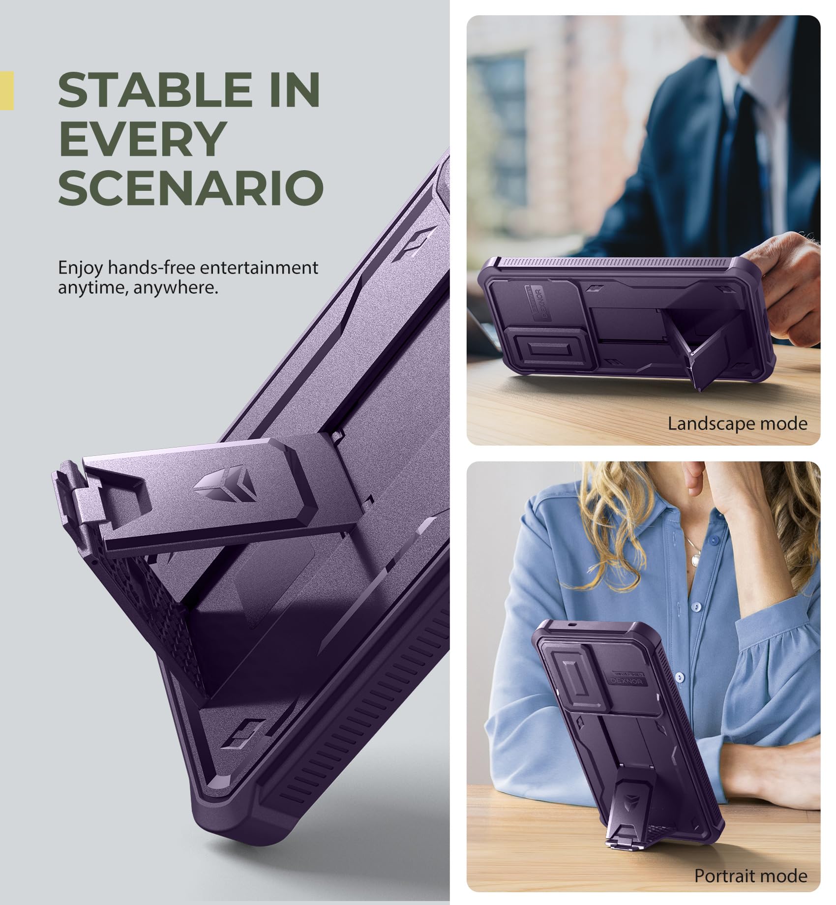 Foto 5 pulgar | Funda Dexnor Para Samsung Galaxy S25 Plus Con Funda De Cámara, Color Morado - Venta Internacional.