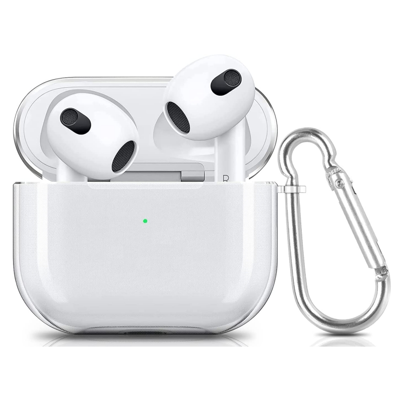 Funda De Silicona Para Airpods 3 2021 Con Arnés, Transparente - Venta Internacional.