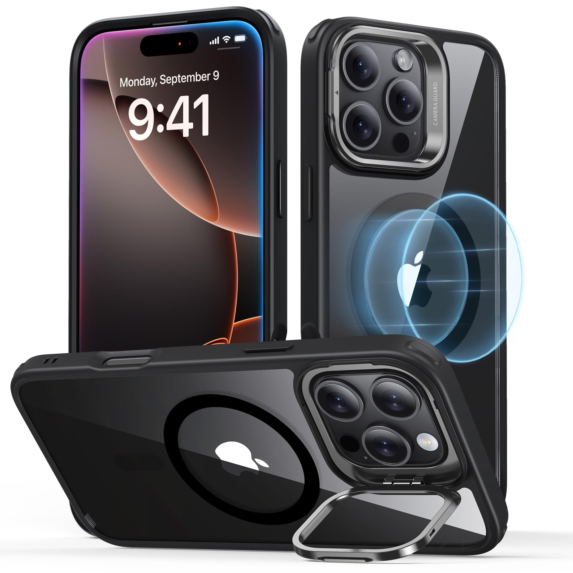 Foto 2 pulgar | Funda Esr Para Iphone 16 Pro Max Con Magsafe Clear Black - Venta Internacional.