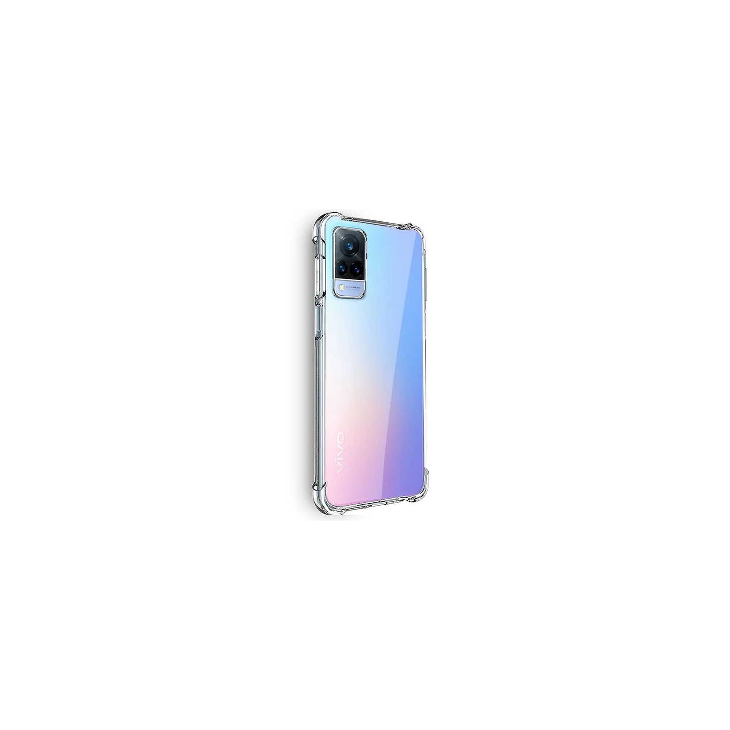 Foto 2 pulgar | Funda Para Teléfono Vivo V21 5g Transparente De Silicona Antichoque Tpu - Venta Internacional.