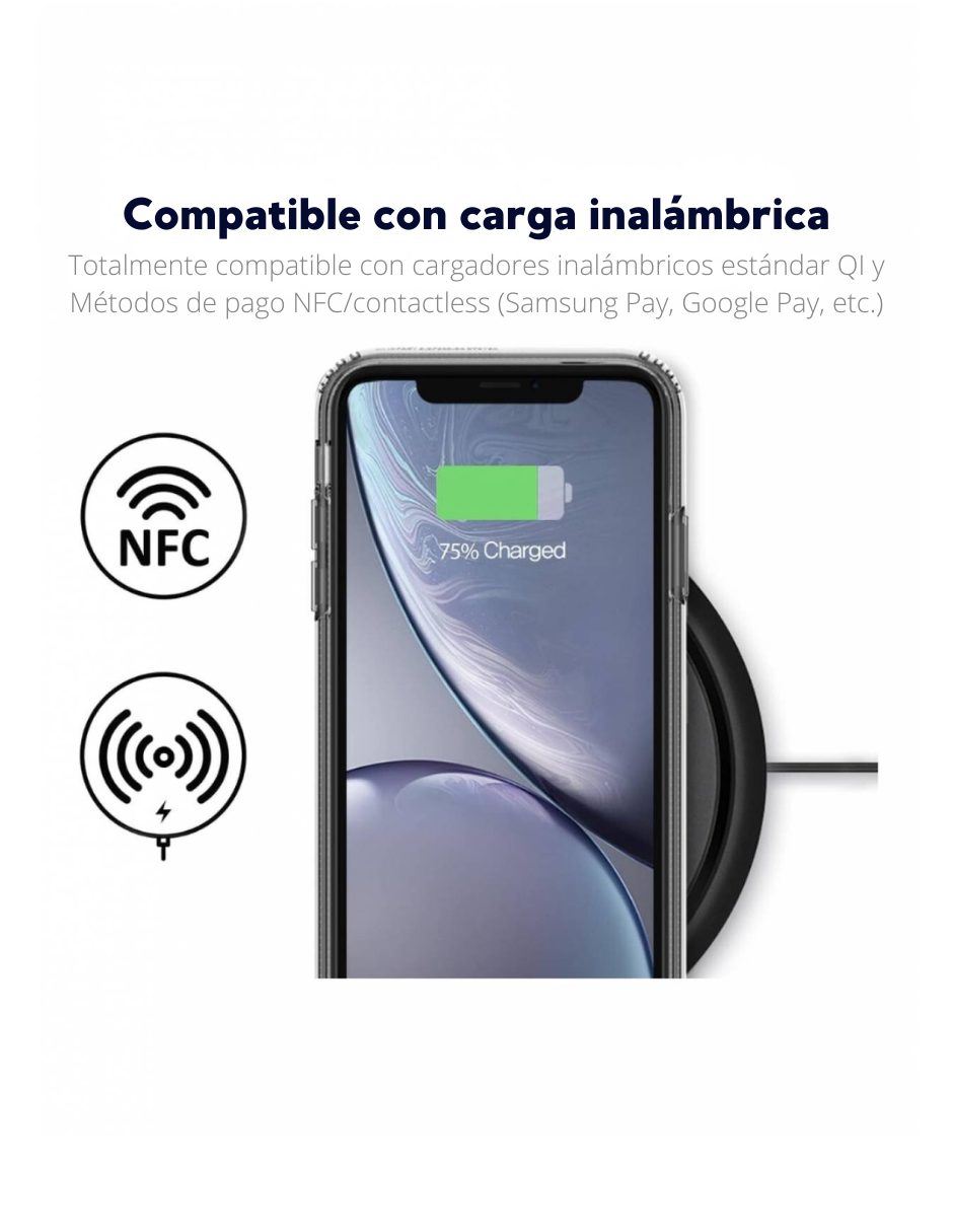 Foto 2 pulgar | Funda Para Celular Iphone Xs Max Lumina Patchworks Color Humo