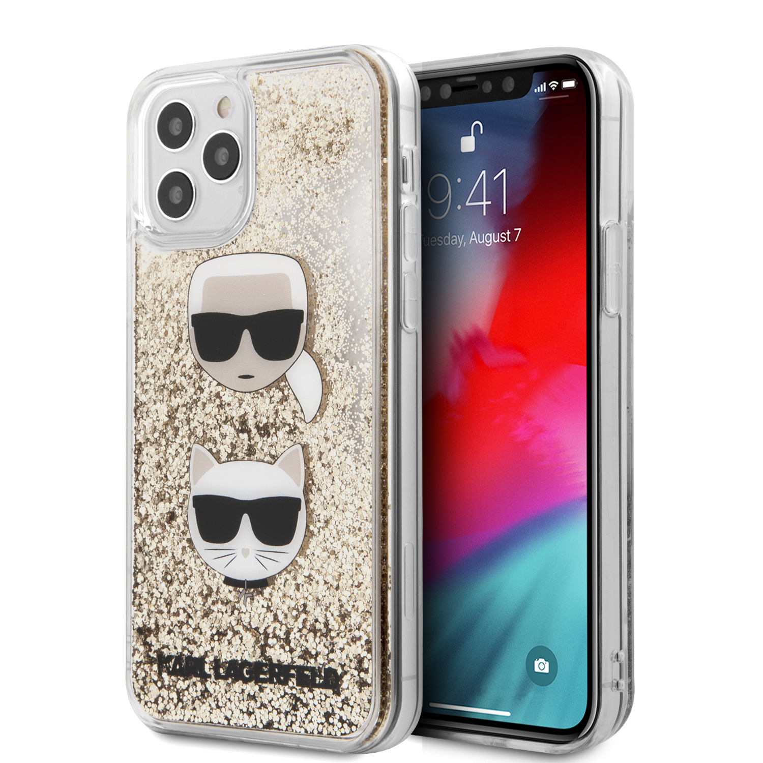 Funda Original Karl Lagerfeld Para Iphone 12 / 12 Pro Glitter