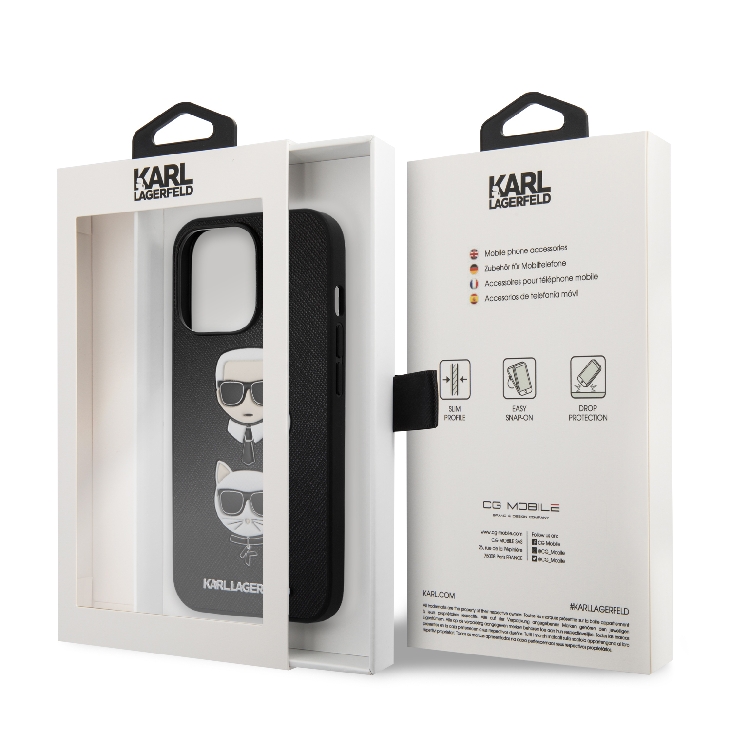 Foto 9 pulgar | Funda Original Karl Lagerfeld Safiano Para Iphone 13 Pro- Ng