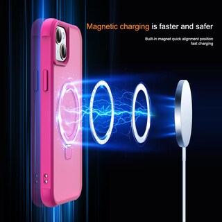 Foto 3 | Funda De Teléfono Skylmw Compatible Con Iphone 15 Con Magsafe Rose - Venta Internacional.