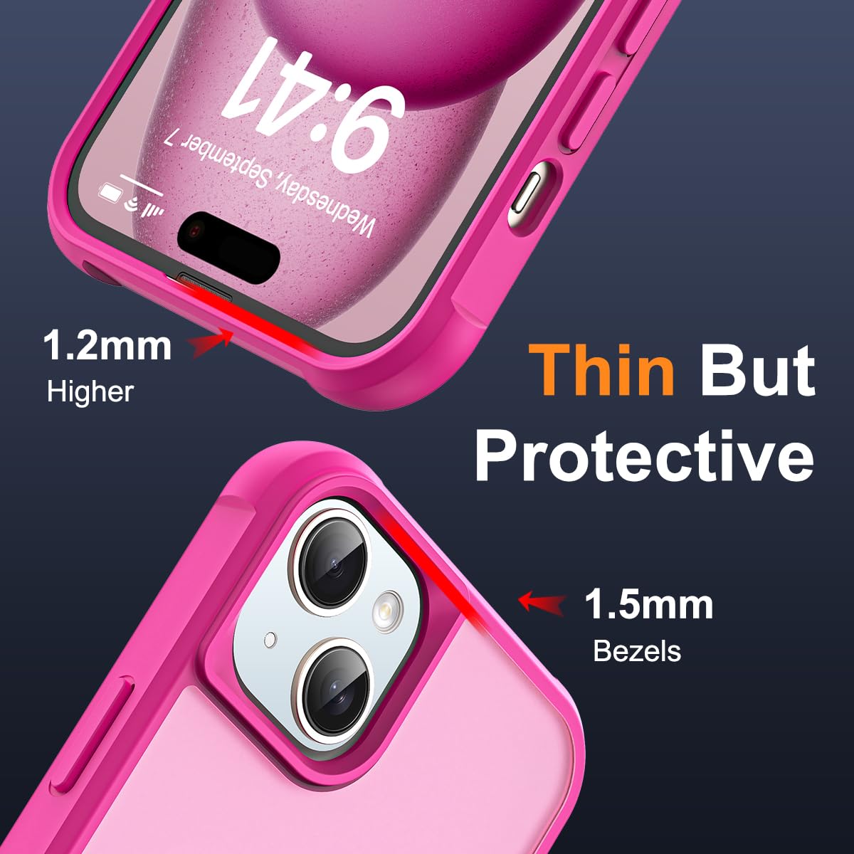 Foto 7 pulgar | Funda De Teléfono Skylmw Compatible Con Iphone 15 Con Magsafe Rose - Venta Internacional.