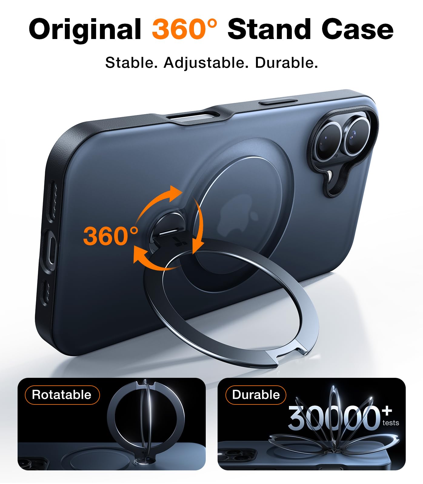 Foto 3 pulgar | Funda De Teléfono Torras 360° Con Soporte Magnético Para Iphone 16 Plus - Venta Internacional.