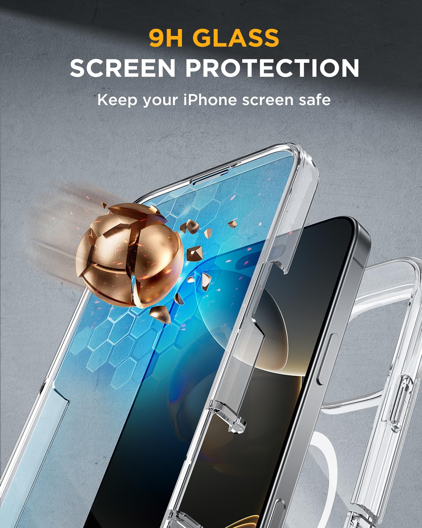 Foto 4 pulgar | Funda Miracase Para Iphone 16 Pro Max Con Protector De Pantalla - Venta Internacional.