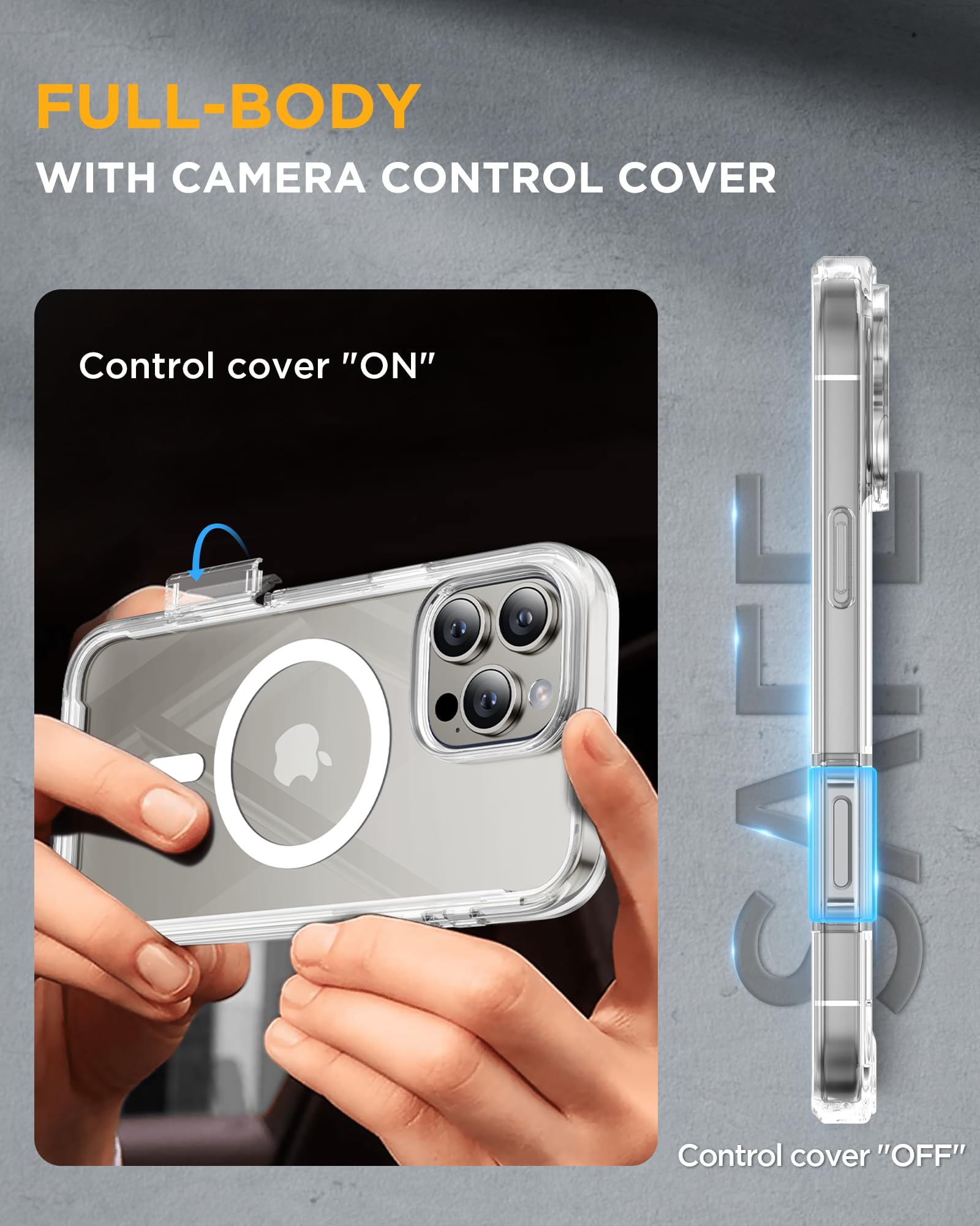 Foto 5 pulgar | Funda Miracase Para Iphone 16 Pro Max Con Protector De Pantalla - Venta Internacional.