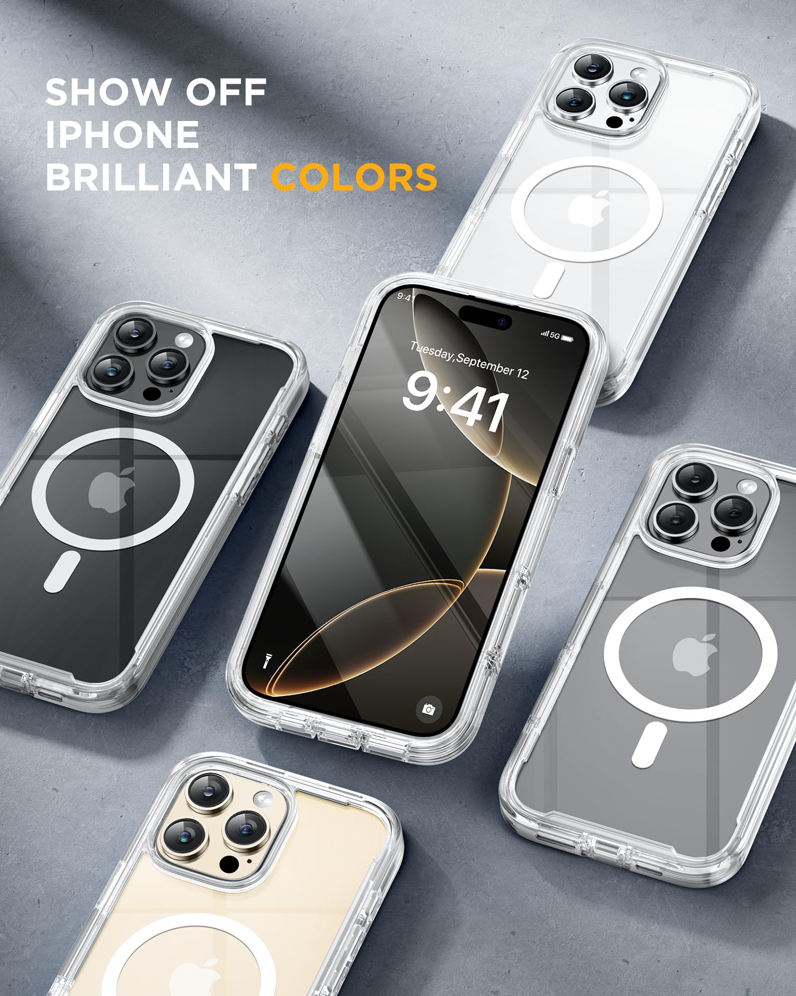 Foto 7 | Funda Miracase Para Iphone 16 Pro Max Con Protector De Pantalla - Venta Internacional.
