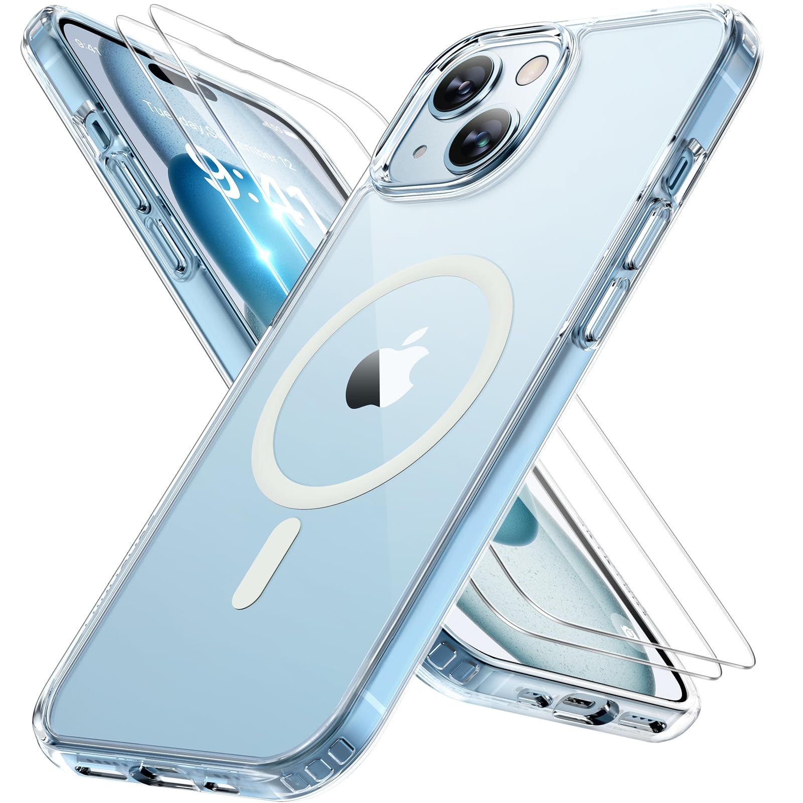 Foto 2 pulgar | Funda De Teléfono Miracase Magnetic Series Para Iphone 14 Plus, Transparente - Venta Internacional.
