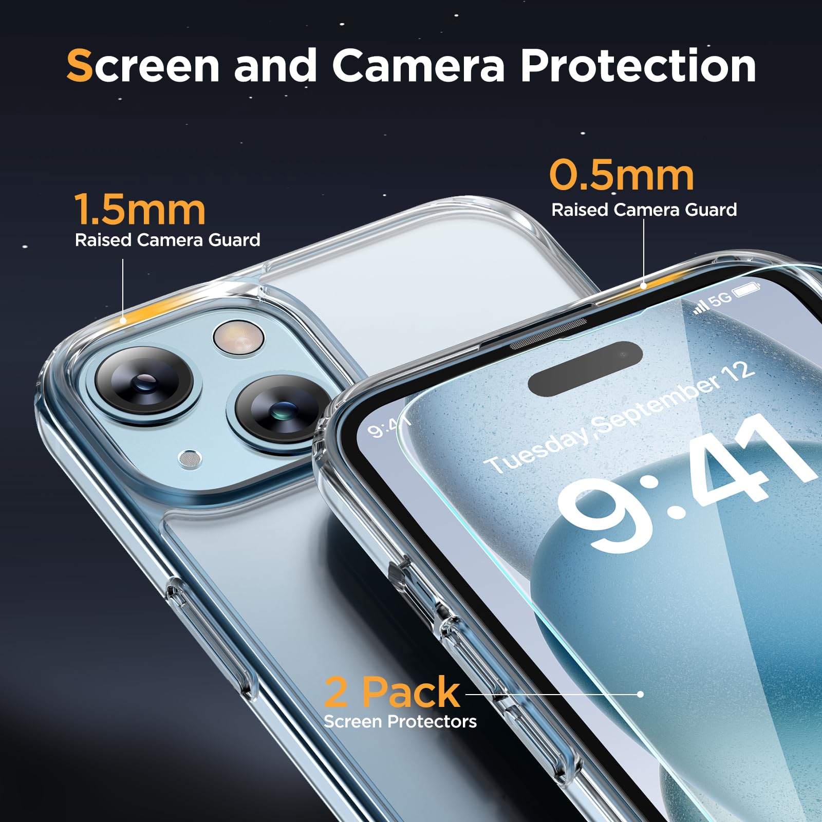 Foto 7 pulgar | Funda De Teléfono Miracase Magnetic Series Para Iphone 14 Plus, Transparente - Venta Internacional.