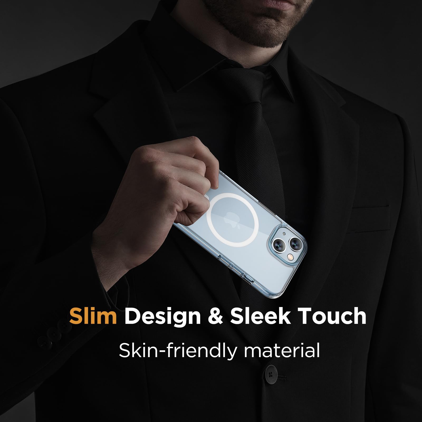 Foto 8 pulgar | Funda De Teléfono Miracase Magnetic Series Para Iphone 14 Plus, Transparente - Venta Internacional.