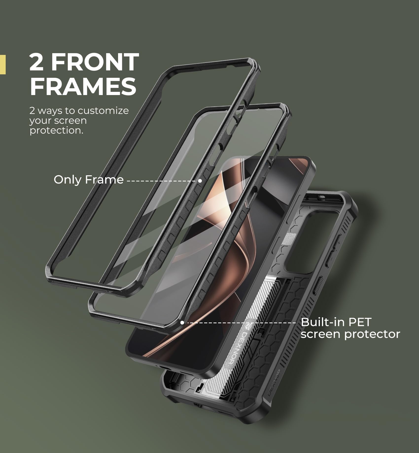 Foto 6 pulgar | Funda Dexnor Para Samsung Galaxy S25 Con Funda De Cámara Negra - Venta Internacional.