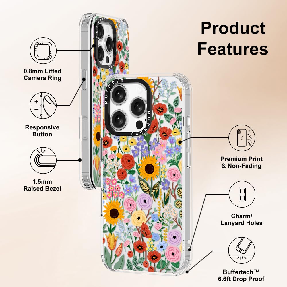 Foto 7 pulgar | Funda De Teléfono Mosnovo Para Iphone 16 Pro Buffertech Clear Tpu - Venta Internacional.