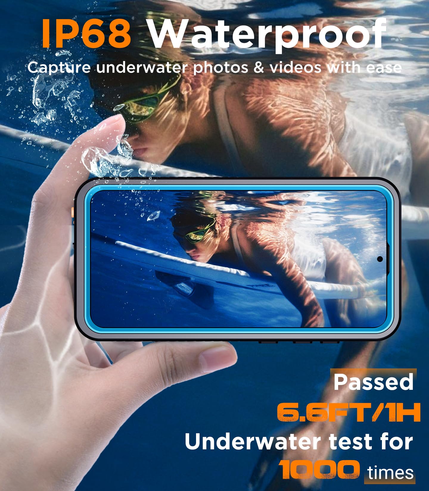 Foto 4 pulgar | Funda De Teléfono Temdan Impermeable Con Lente Para Samsung Galaxy S25 - Venta Internacional.