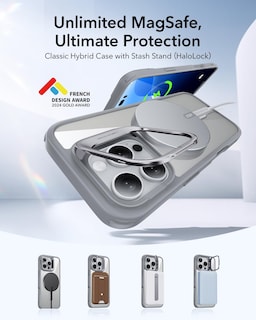 Foto 3 | Funda De Teléfono Esr Para Iphone 16 Pro Magsafe De Grado Militar Transparente - Venta Internacional.