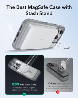 Foto 4 | Funda De Teléfono Esr Para Iphone 16 Pro Magsafe De Grado Militar Transparente - Venta Internacional.