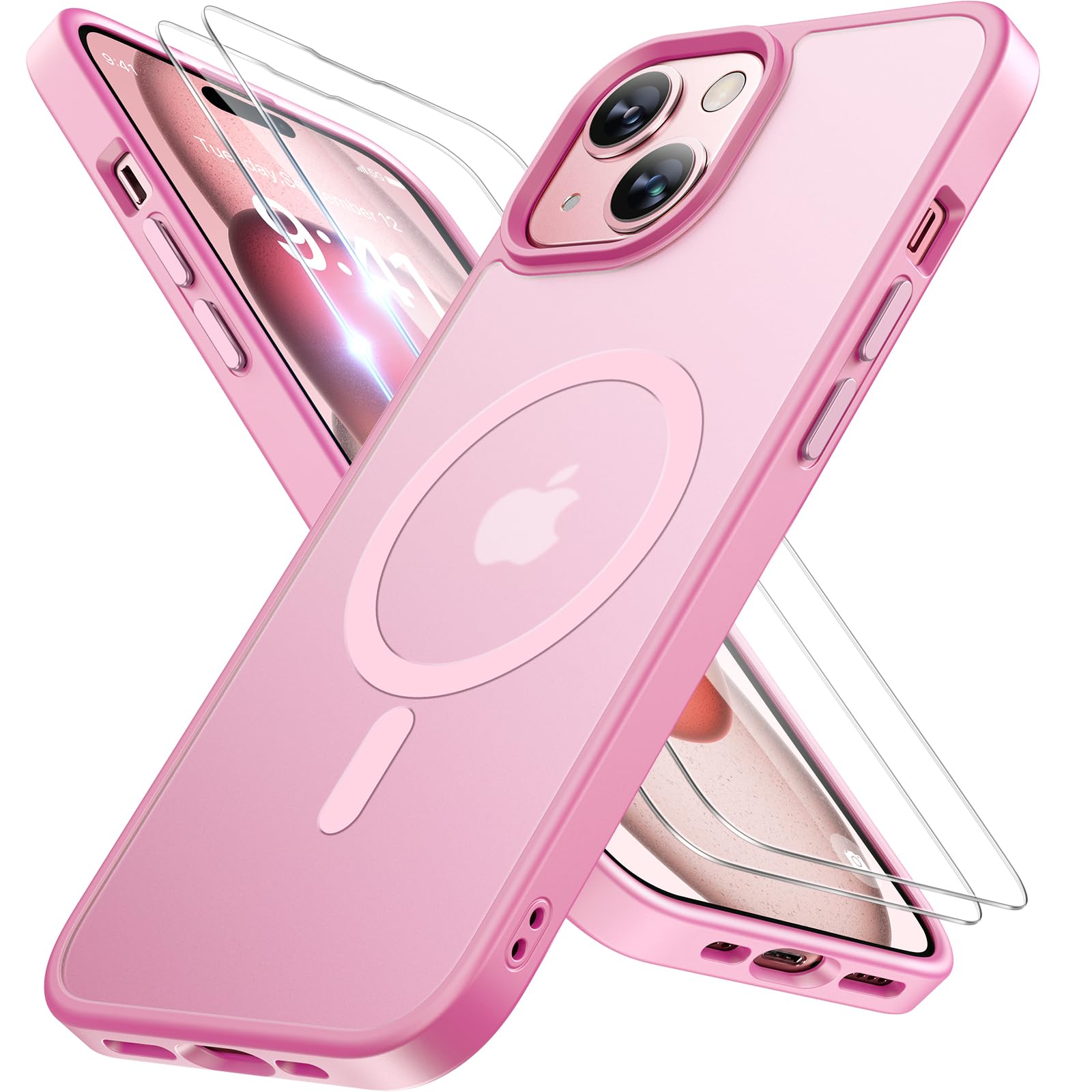 Foto 1 | Funda De Teléfono Miracase Magnetic Series Para Iphone 15 Con Protectores De Pantalla - Venta Internacional.